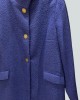 Coat Midi Blue-Purple