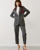 Grey Jacket With Embroidered Details