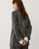 Grey Jacket With Embroidered Details