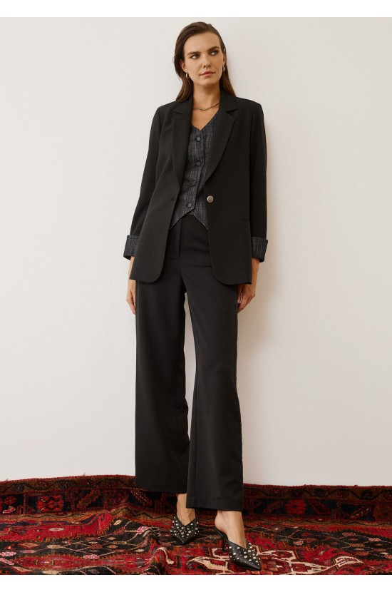 Black Jacket Oversized Fit