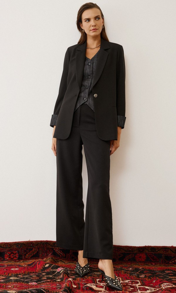 Μαύρο Σακάκι Oversized Fit Μαύρο Σακάκι Oversized Fit