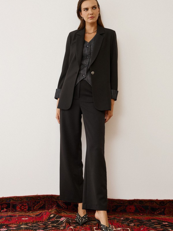 Black Jacket Oversized Fit Black Jacket Oversized Fit
