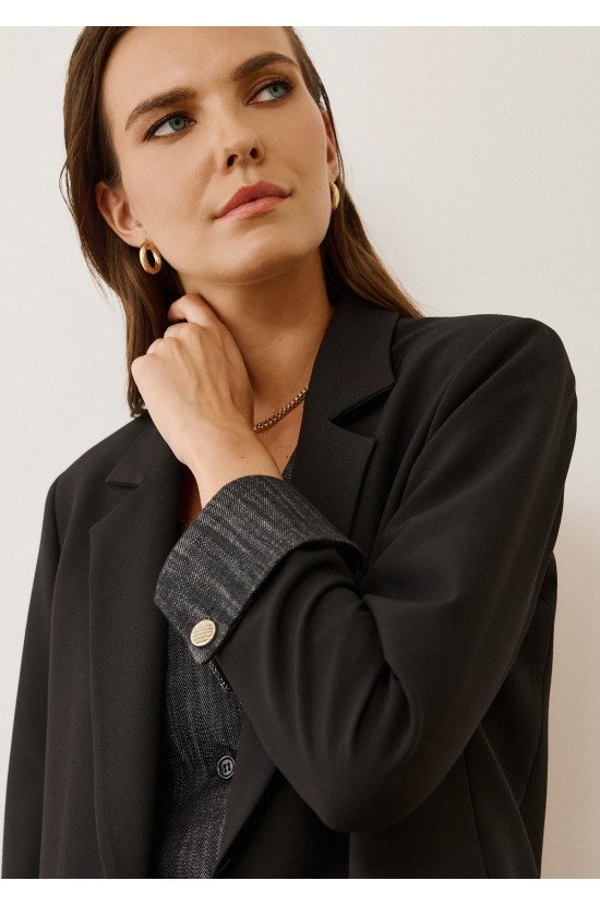 Black Jacket Oversized Fit