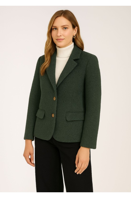 Κυπαρισσί Μπουκλέ Σακάκι Κυπαρισσί Μπουκλέ Σακάκι