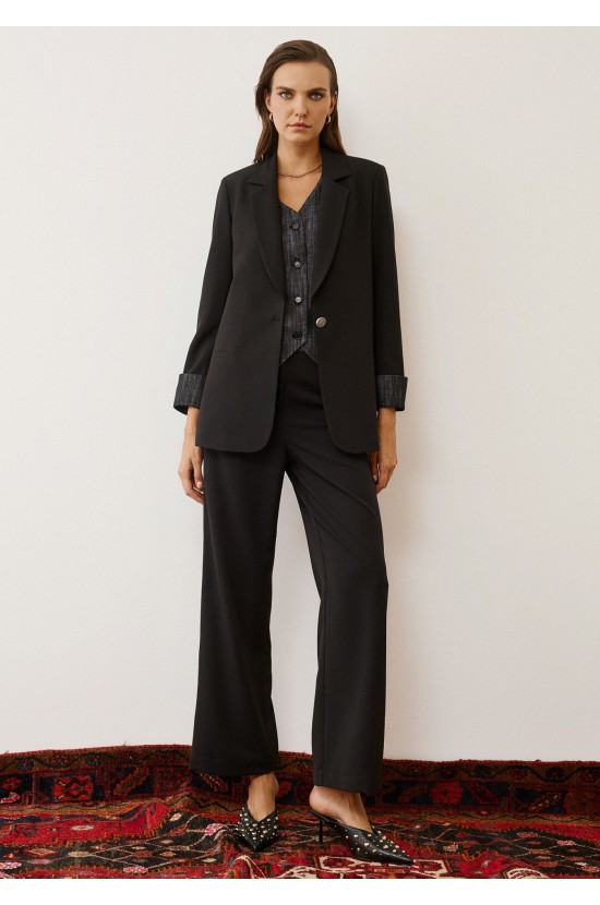 Black Jacket Oversized Fit