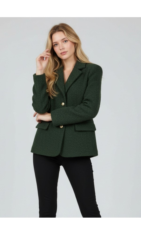 Πράσινο Μπουκλέ Σακάκι