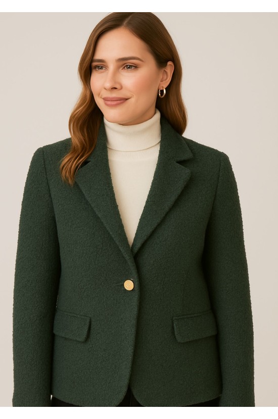 Κυπαρισσί Μπουκλέ Σακάκι Κυπαρισσί Μπουκλέ Σακάκι