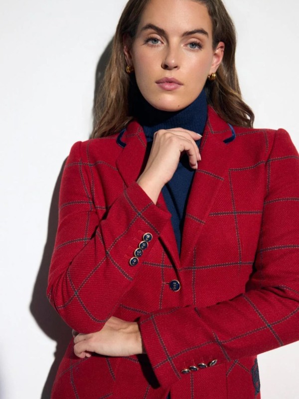 Red Checkered Blazer Red Checkered Blazer