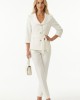 White Blazer with a Belt White Blazer with a Belt