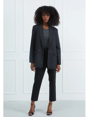 Gray Striped Blazer Gray Striped Blazer