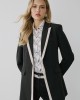 Jacket Black With White Stripe