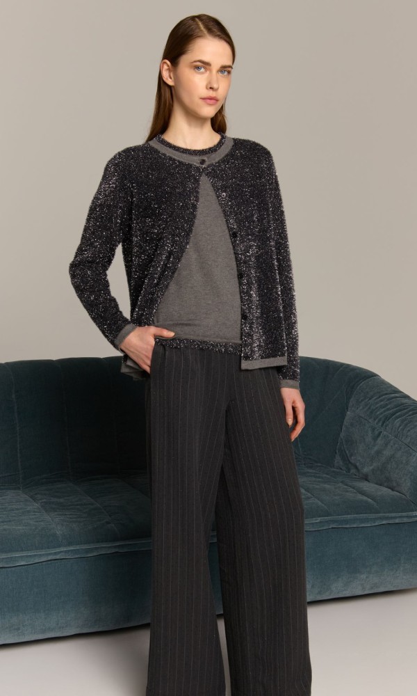Black Jacket with Metallic Shine Black Jacket with Metallic Shine