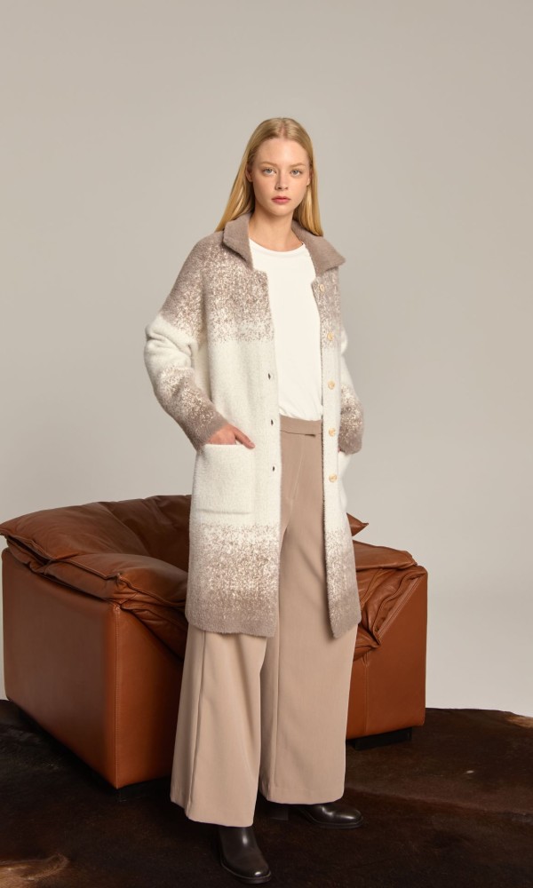 Long Cardigan Taupe Long Cardigan Taupe
