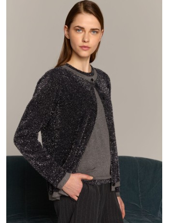 Black Jacket with Metallic Shine Black Jacket with Metallic Shine