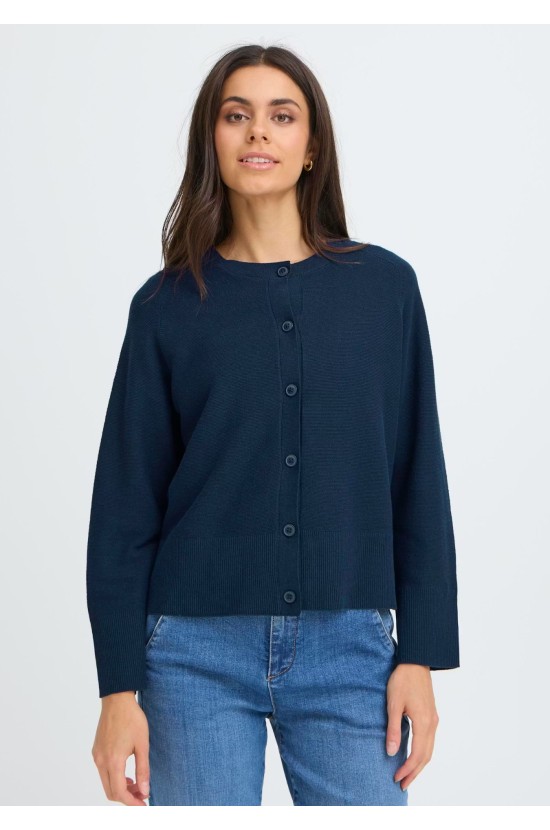 Πλεκτή Ζακέτα Μπλε