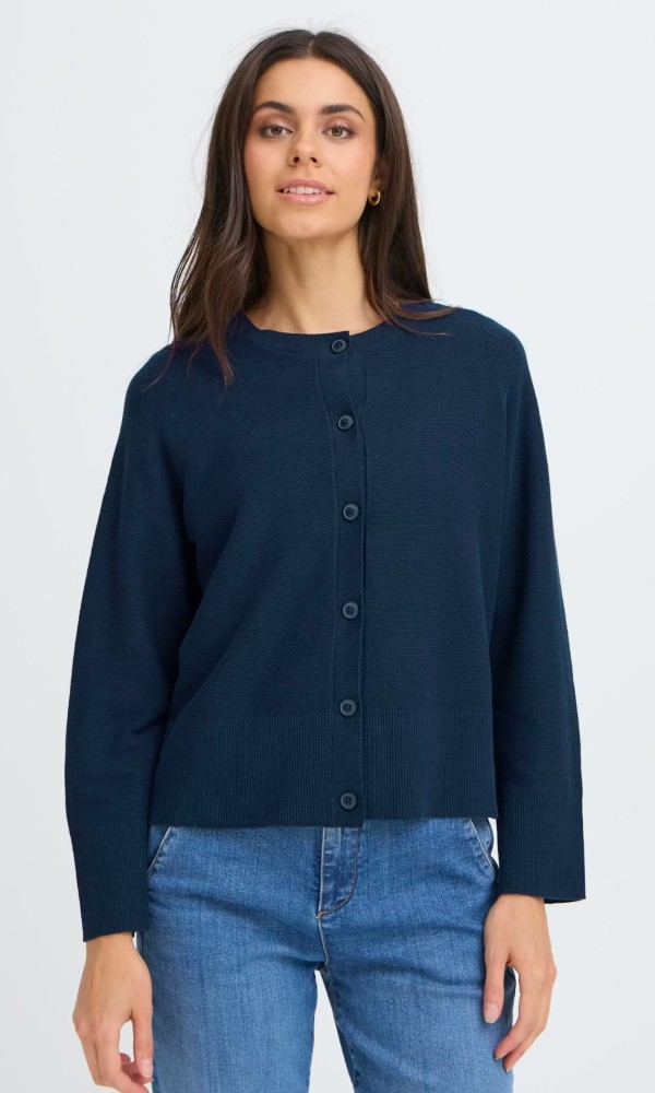 Πλεκτή Ζακέτα Μπλε