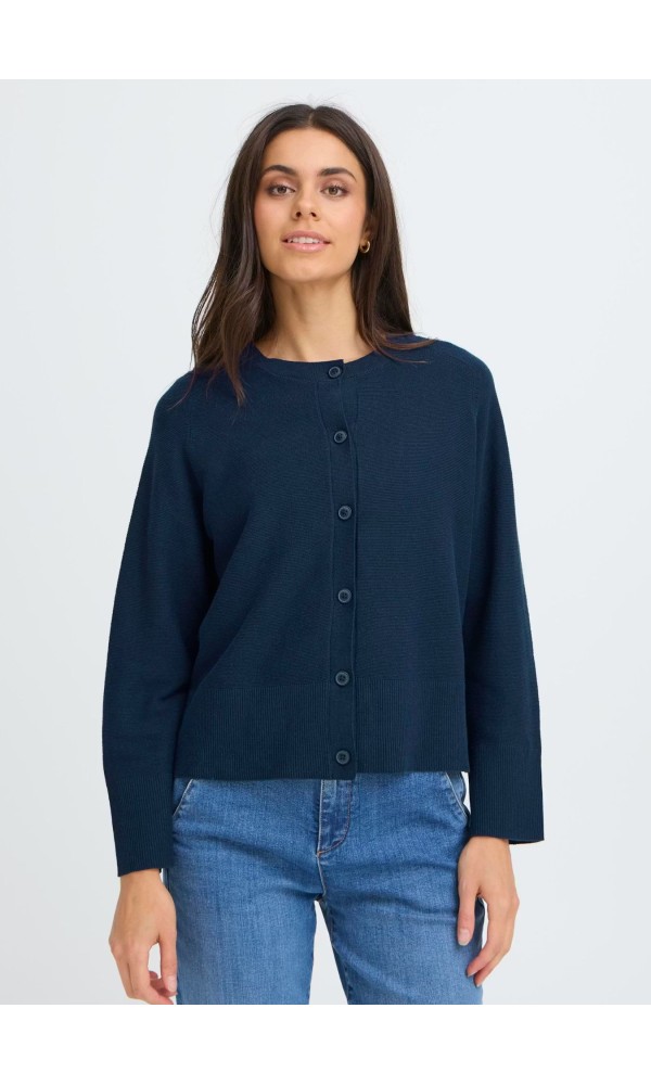 Πλεκτή Ζακέτα Μπλε