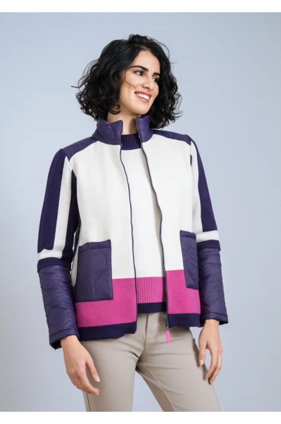 Ζακέτα Color Block