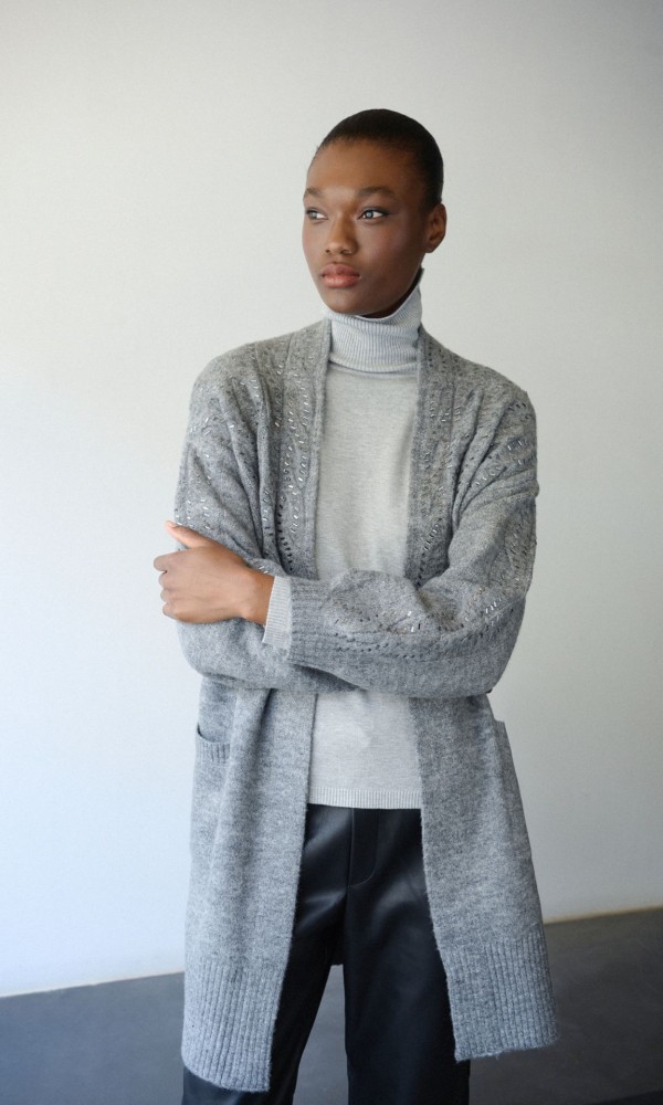 Long Grey Cardigan Long Grey Cardigan