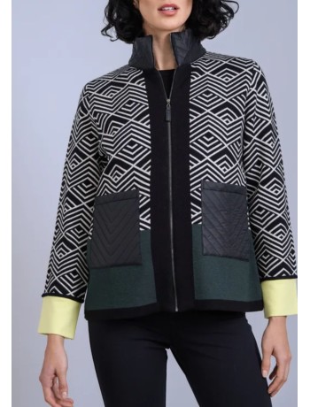 Ζακέτα με Γεωμετρικό Μοτίβο
