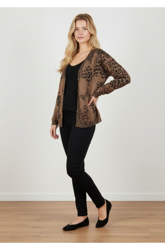 Ζακέτα Με Lyrex και Animal μοτίβο