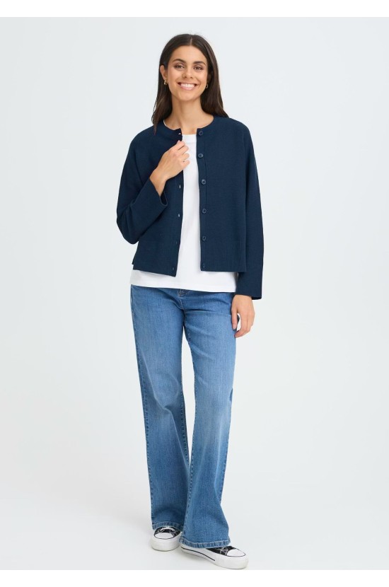 Πλεκτή Ζακέτα Μπλε