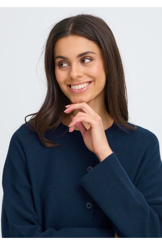 Πλεκτή Ζακέτα Μπλε