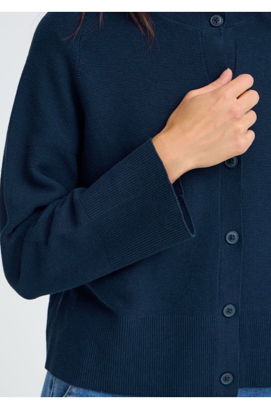 Πλεκτή Ζακέτα Μπλε