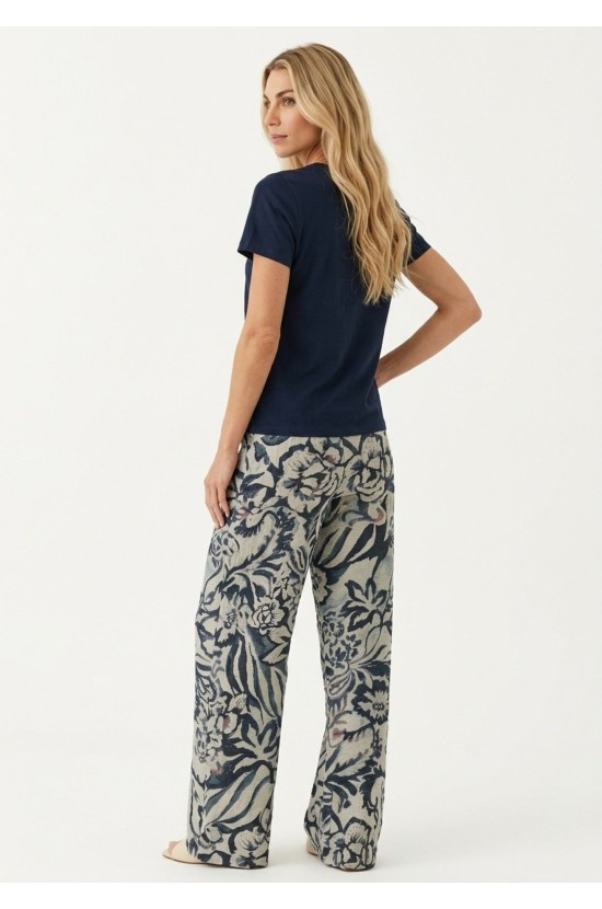 Floral Wide Leg Παντελόνα Floral Wide Leg Παντελόνα