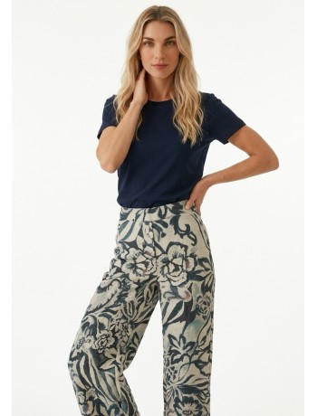 Floral Wide Leg Παντελόνα