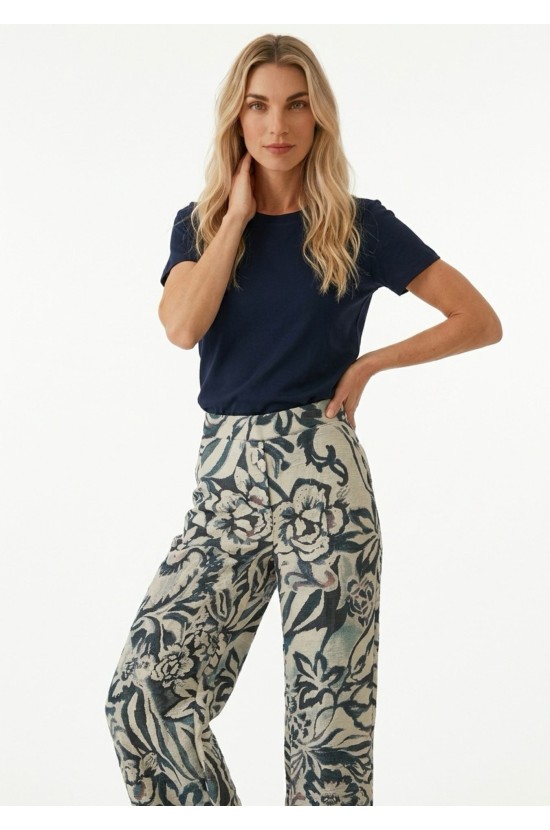 Floral Wide Leg Παντελόνα Floral Wide Leg Παντελόνα