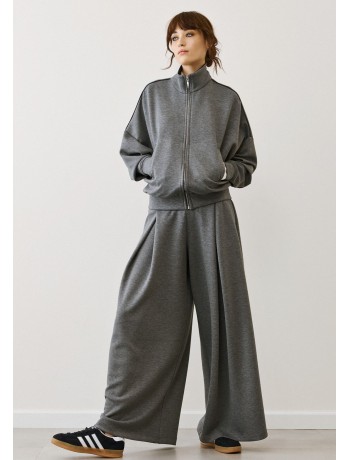 Γκρι Φαρδιά Παντελόνα