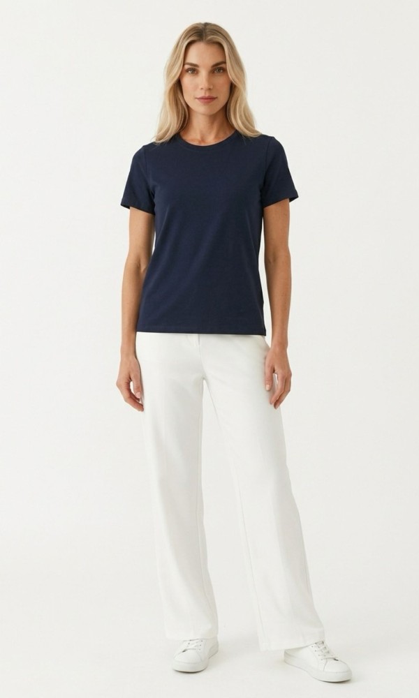 Λευκή Παντελόνα Ψηλόμεση