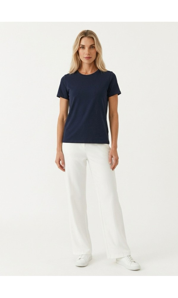 Λευκή Παντελόνα Ψηλόμεση