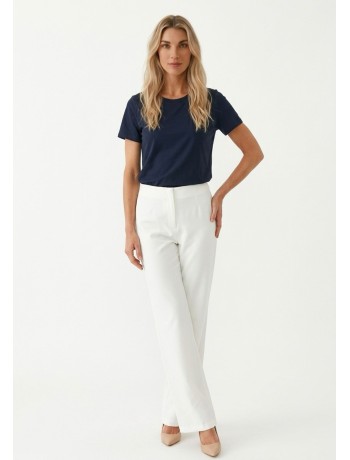 White High-Waisted Leggings