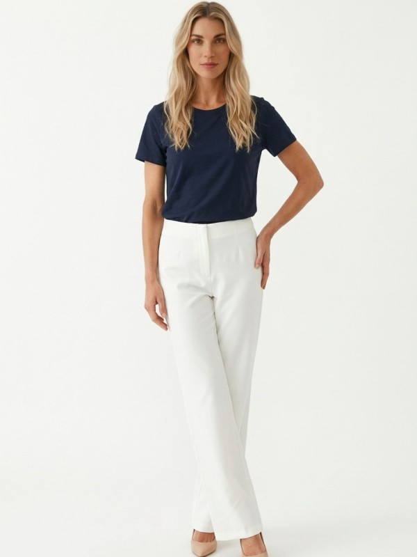 White High-Waisted Leggings