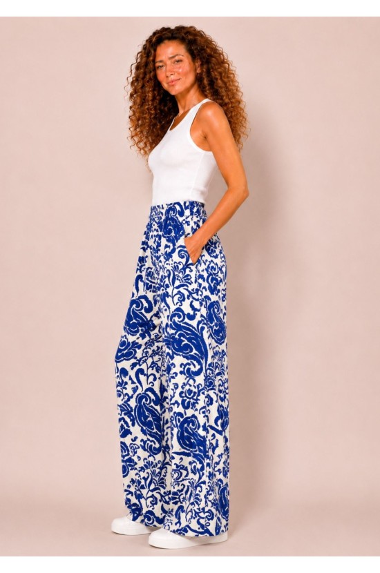 Παντελόνα Με Baroque Print Παντελόνα Με Baroque Print