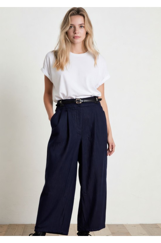 Wide Leg Τζιν Παντελόνα με Ψηλή Μέση Wide Leg Τζιν Παντελόνα με Ψηλή Μέση