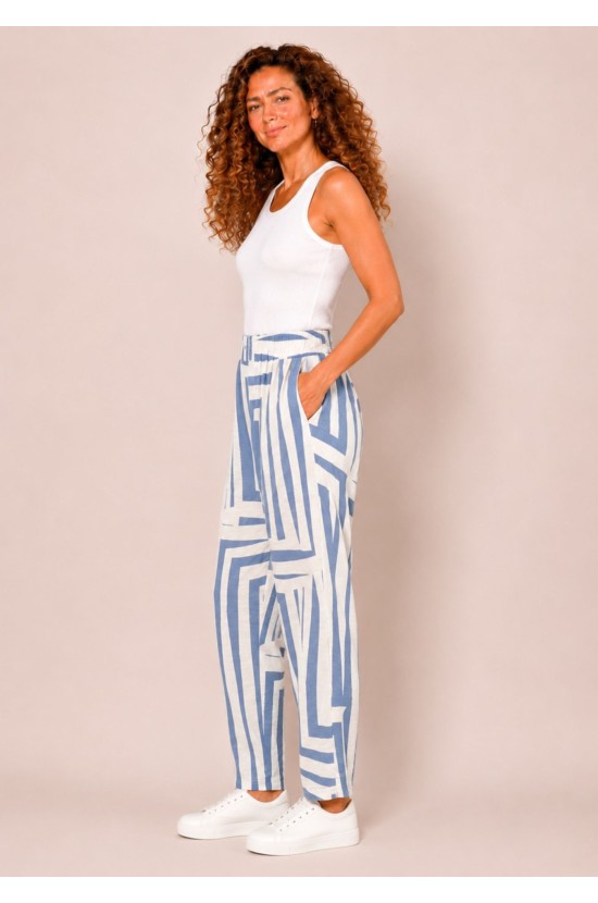 Pants with a Light Blue Pattern Pants with a Light Blue Pattern