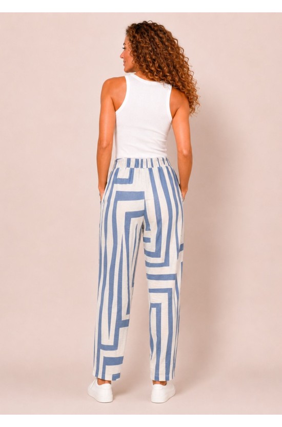 Pants with a Light Blue Pattern Pants with a Light Blue Pattern