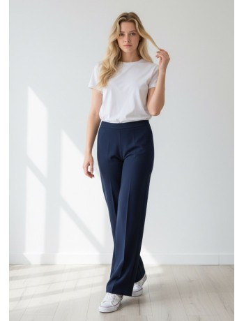 Μπλε Παντελόνα Με Ψηλή Μέση