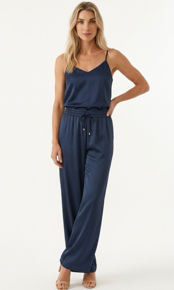 Σατέν Παντελόνα Με Λάστιχο Σατέν Παντελόνα Με Λάστιχο