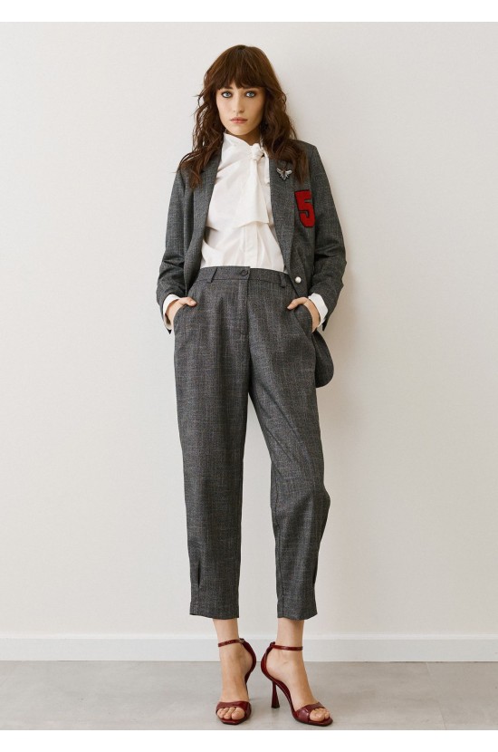Grey Pants Tailored Fit