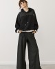 Gray Black Wide Leg Pants