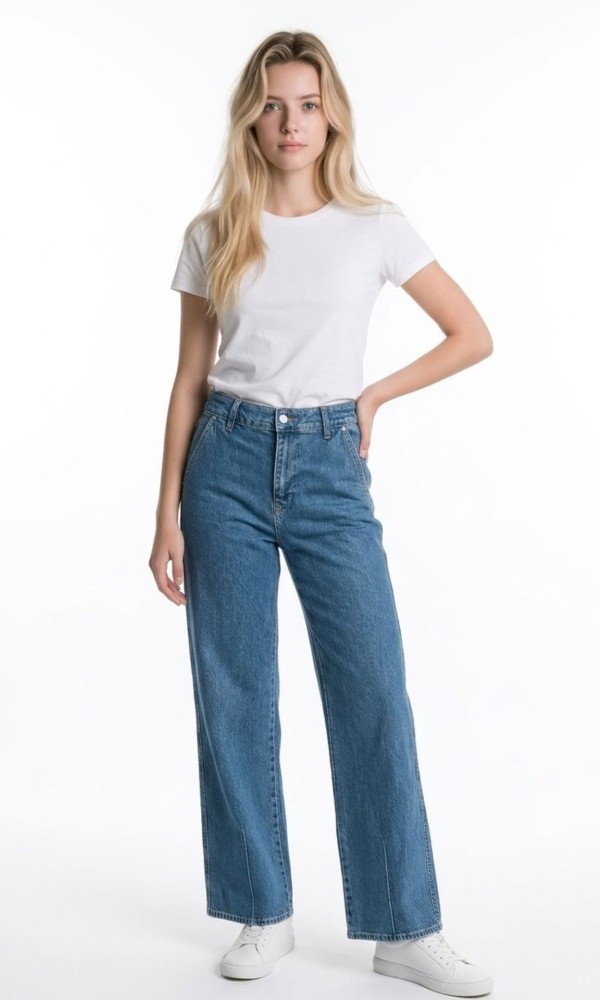 Ψηλόμεσο Τζιν Wide Leg