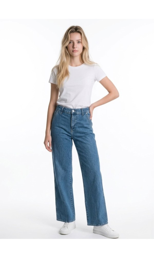 Ψηλόμεσο Τζιν Wide Leg