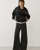 Gray Black Wide Leg Pants