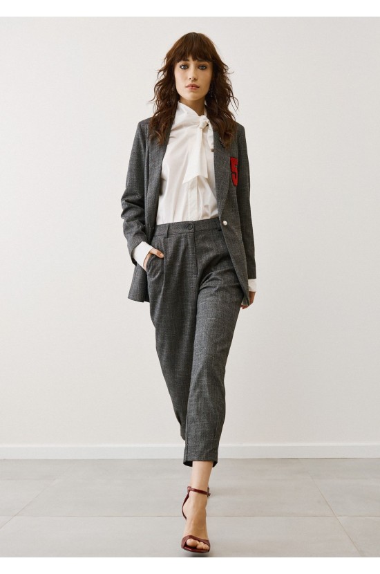 Grey Pants Tailored Fit