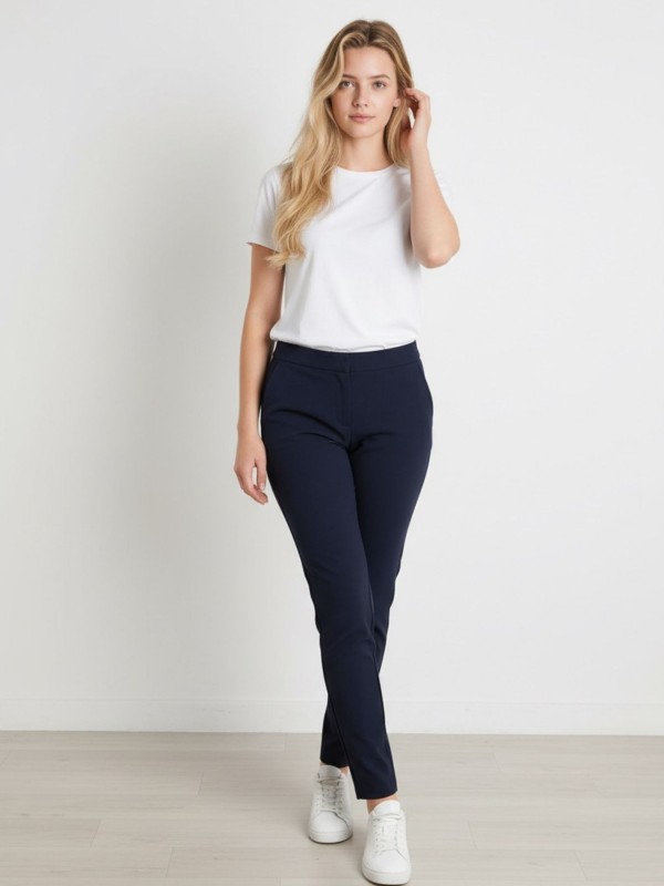 Μπλε Παντελόνι Cigarette 