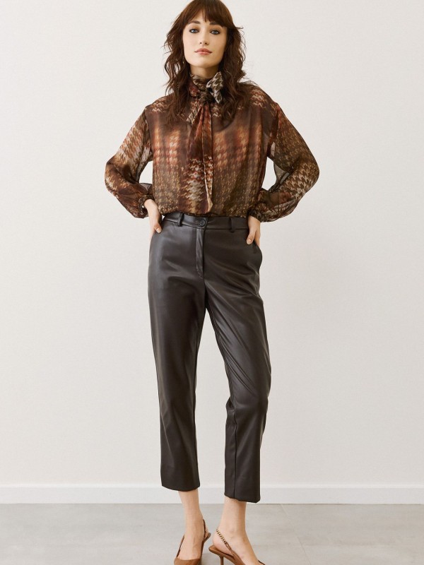 Leather Pants Chocolate